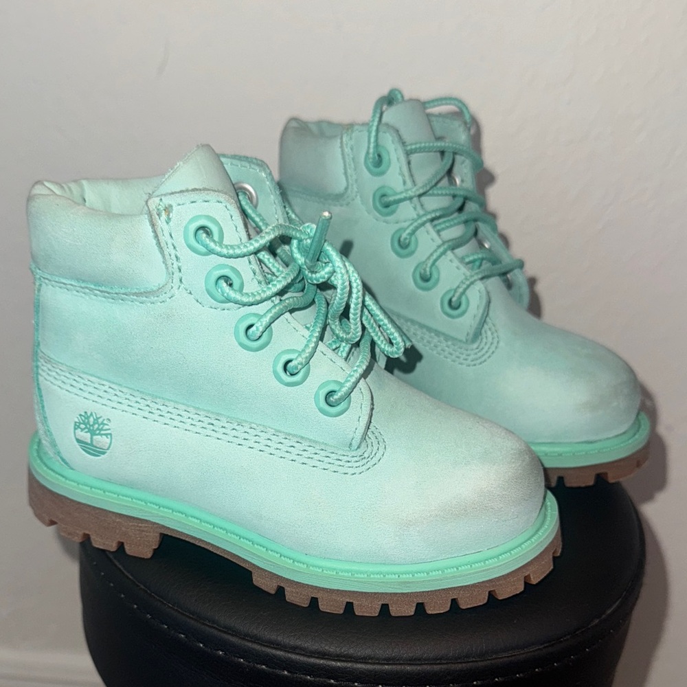 Timberland Kids' Tiffany blue / mint / teal  Boots